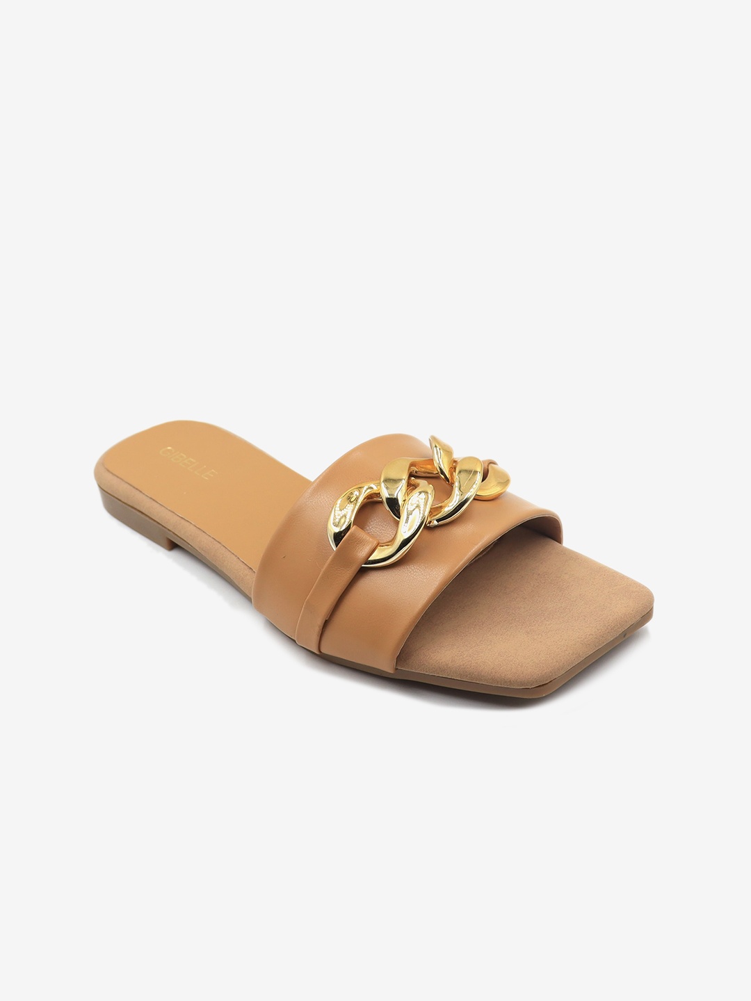 

Gibelle Women Embellished Open Toe Flats, Beige