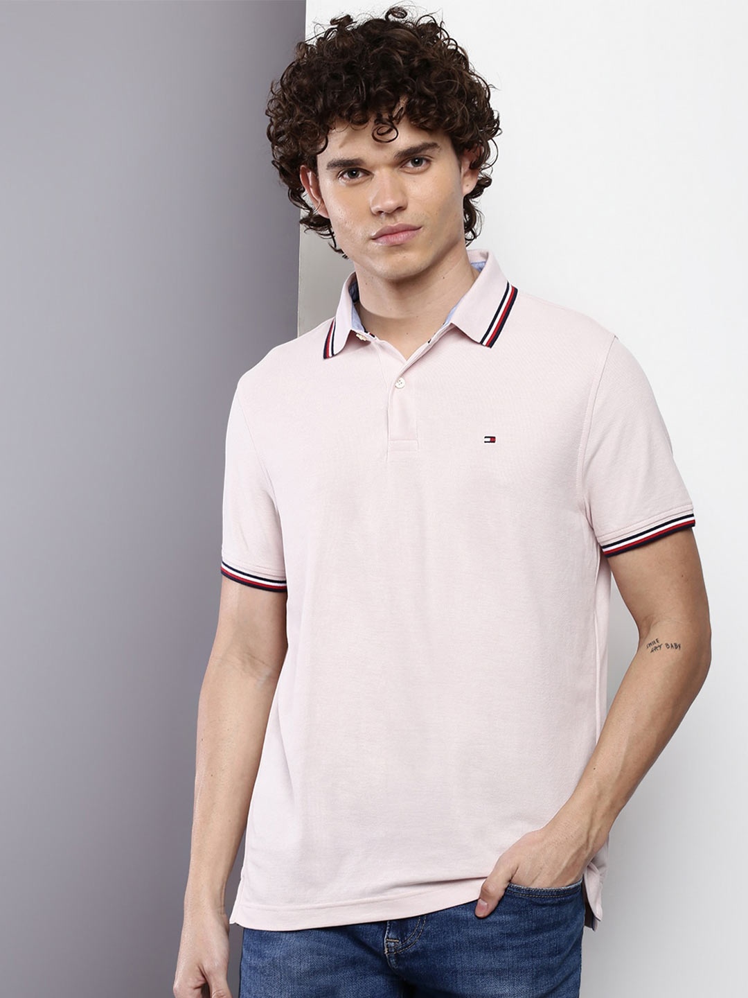 

Tommy Hilfiger Polo Collar T-shirt, Pink