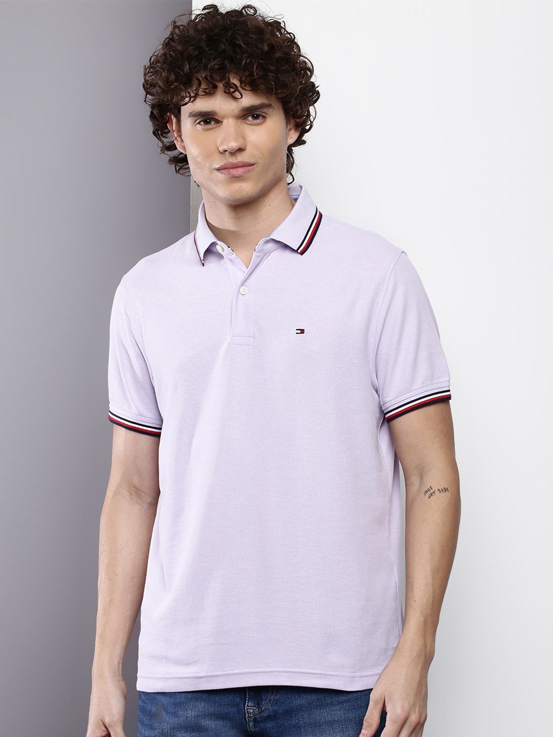 

Tommy Hilfiger Polo Collar Short Sleeves T-shirt, Lavender