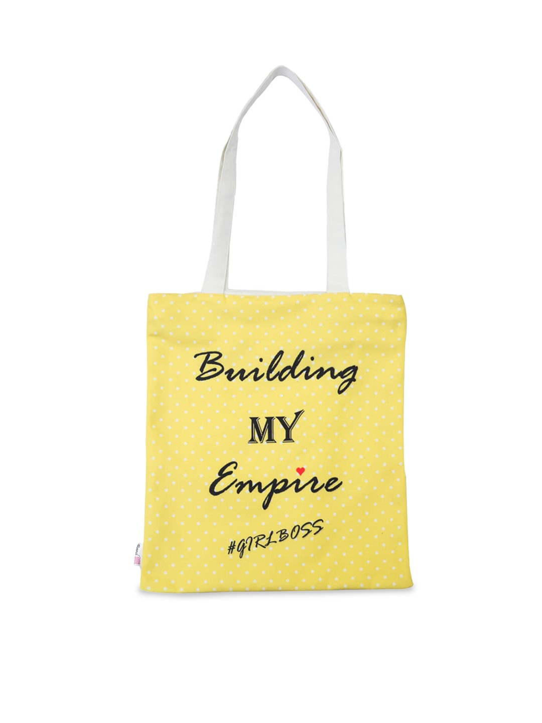 

BandBox Typography Printed Shopper Tote Bag, Yellow