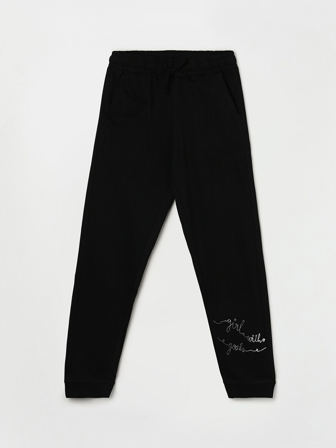 

Fame Forever by Lifestyle Girls Pure Cotton Joggers, Black