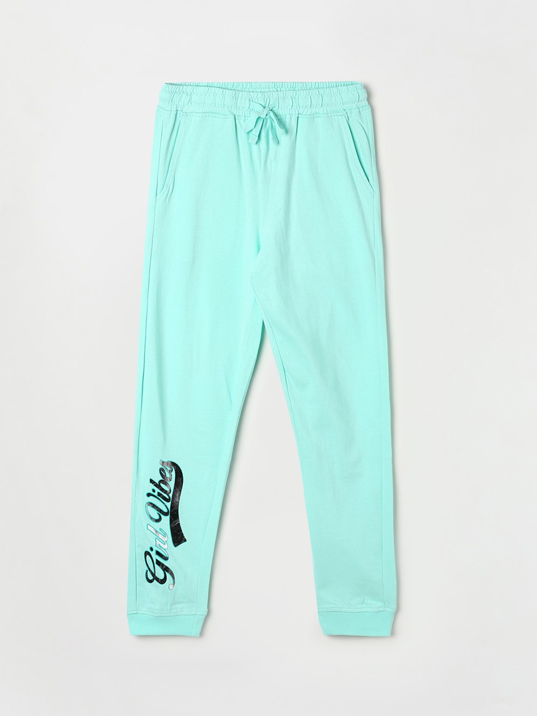 

Fame Forever by Lifestyle Girls Slim-Fit Cotton Track Pants, Green