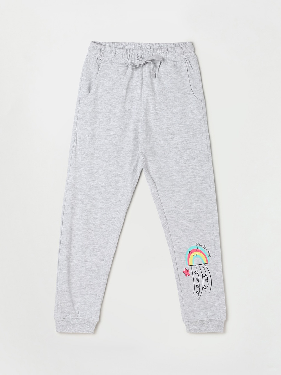

Fame Forever by Lifestyle Girls Graphic Printed Joggers, Grey