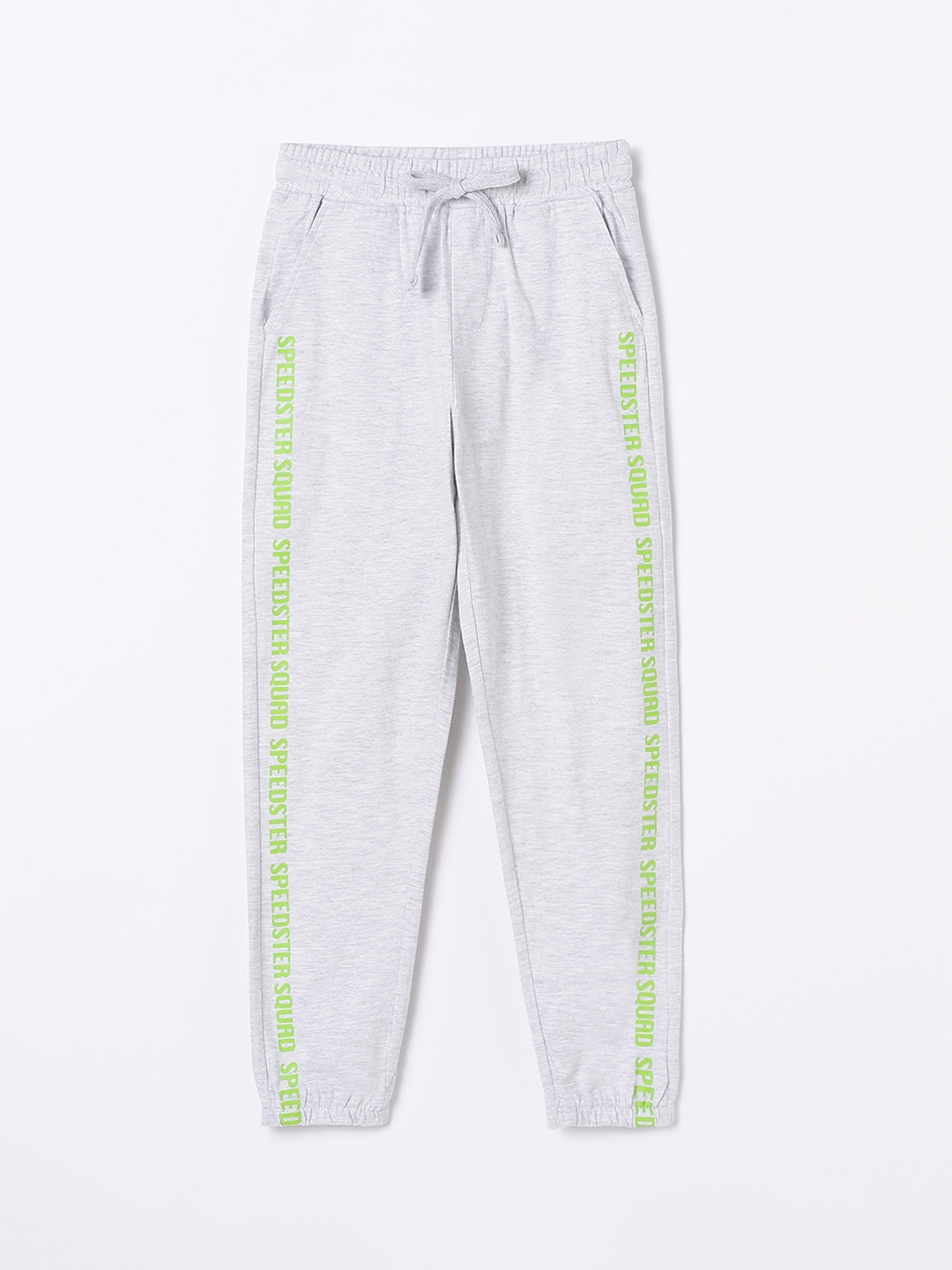 

Fame Forever by Lifestyle Boys Printed Cotton Joggers, Grey