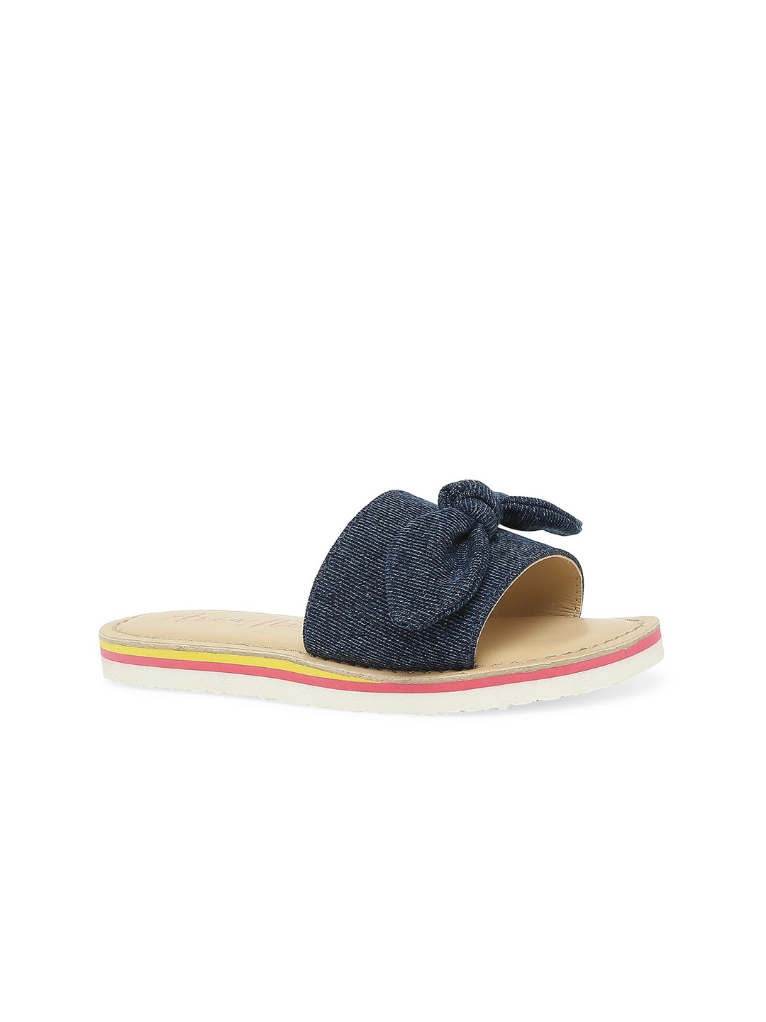 

Aria Nica Girls Blue Open Toe Flats with Bows
