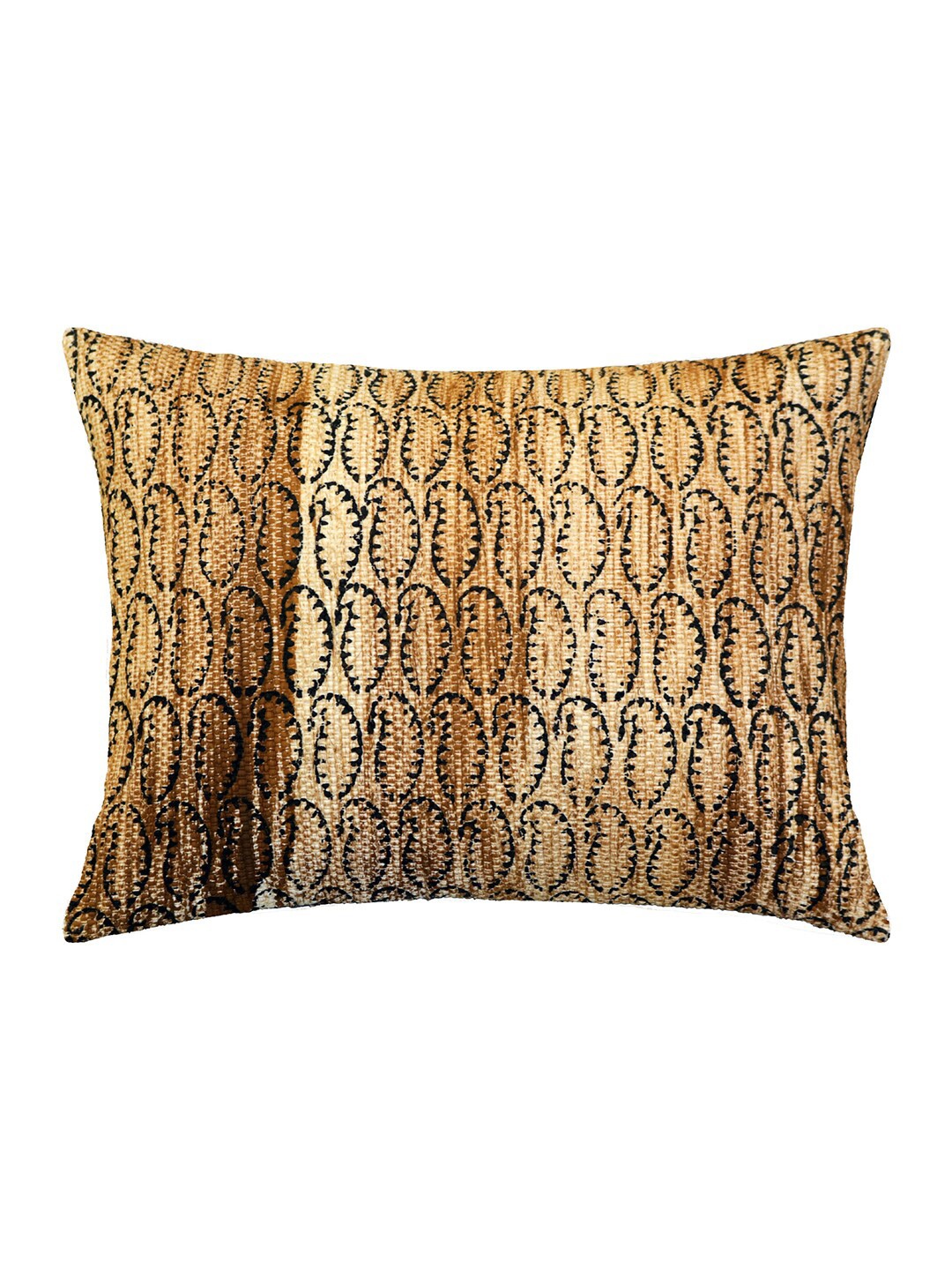 

SPACES Brown & Grey Rectangle Cotton Cushion Cover