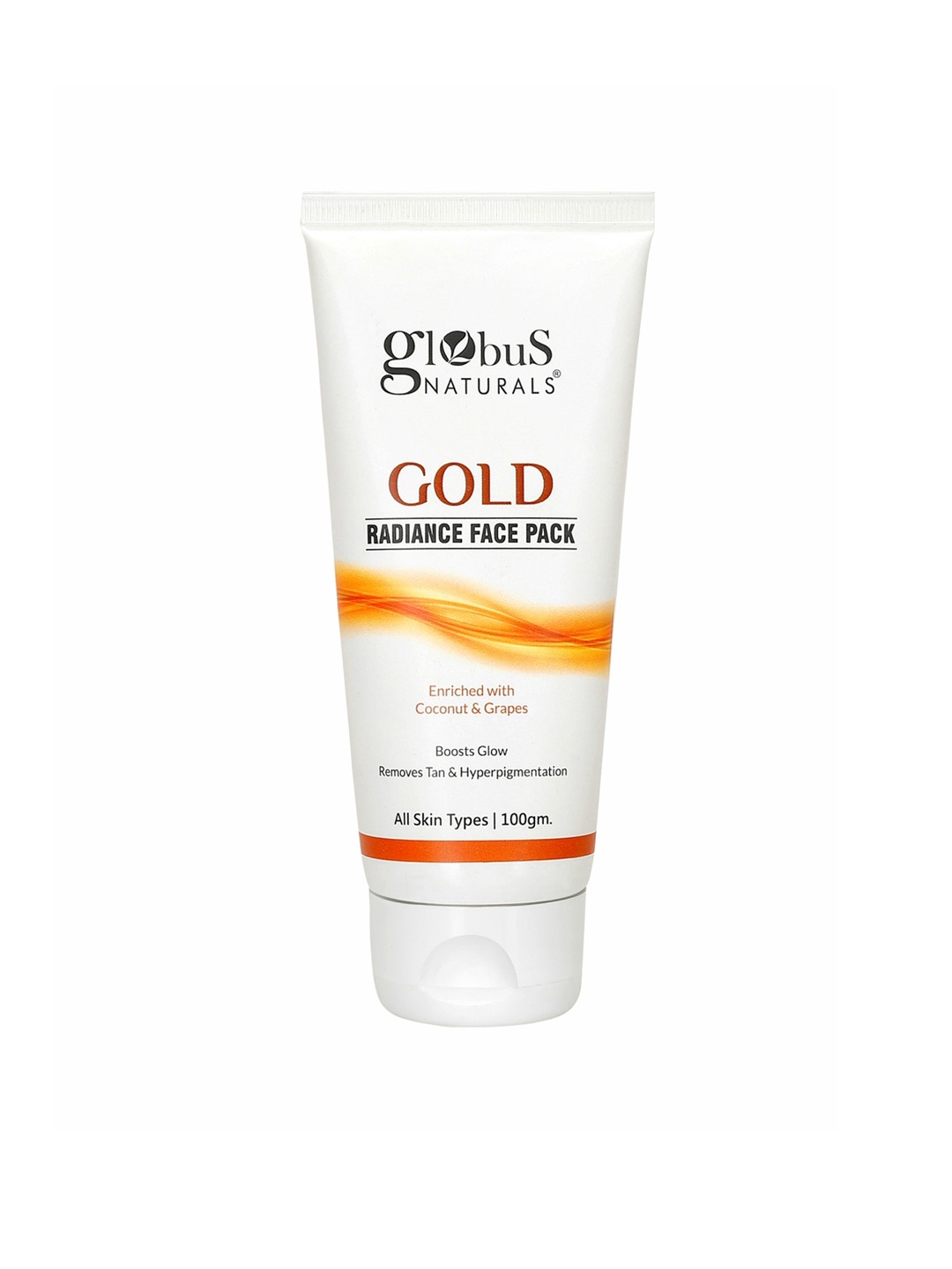 

Globus naturals Gold Radiance Face Pack with Coconut & Grapes - 100 g, White