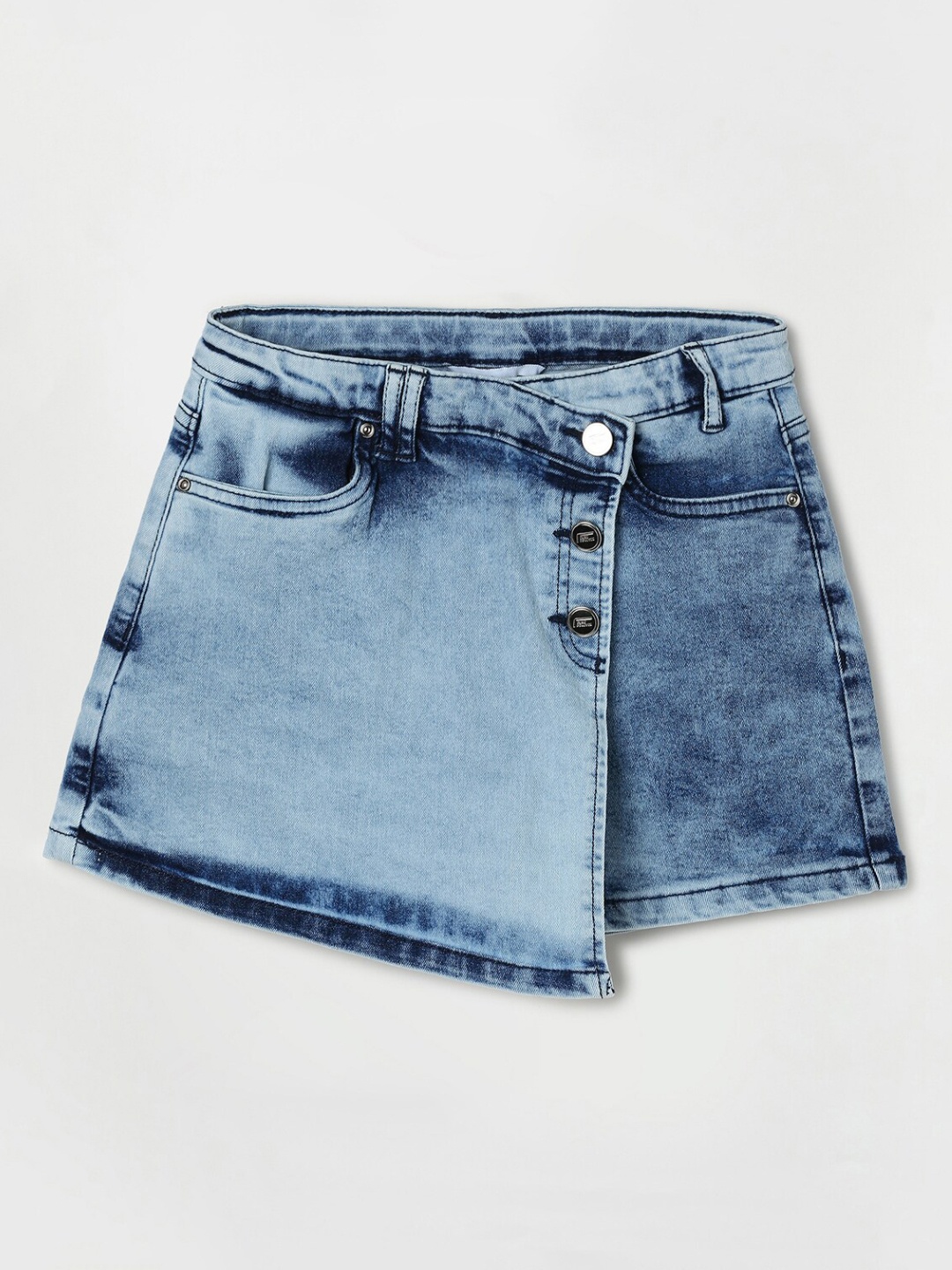 

Fame Forever by Lifestyle Girls Cotton Denim Skirts, Blue