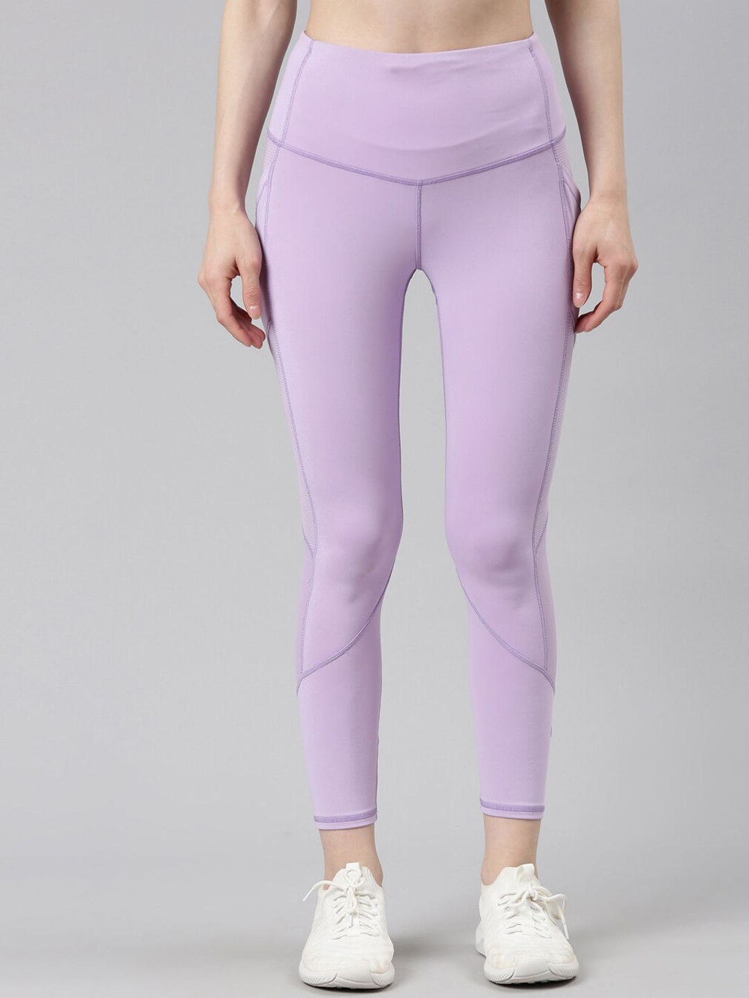 

Enamor Women E-Dry Fit Antimicrobial High-Waist Training Tights, Purple