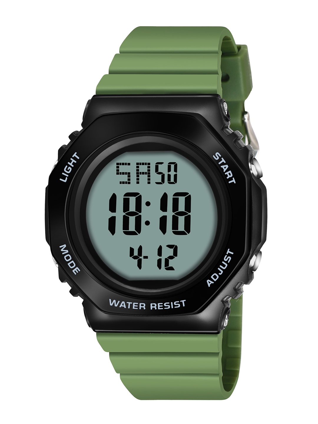 

CERO Brass Dial & Stainless Steel Straps Digital Watch AB207-NDS-Green