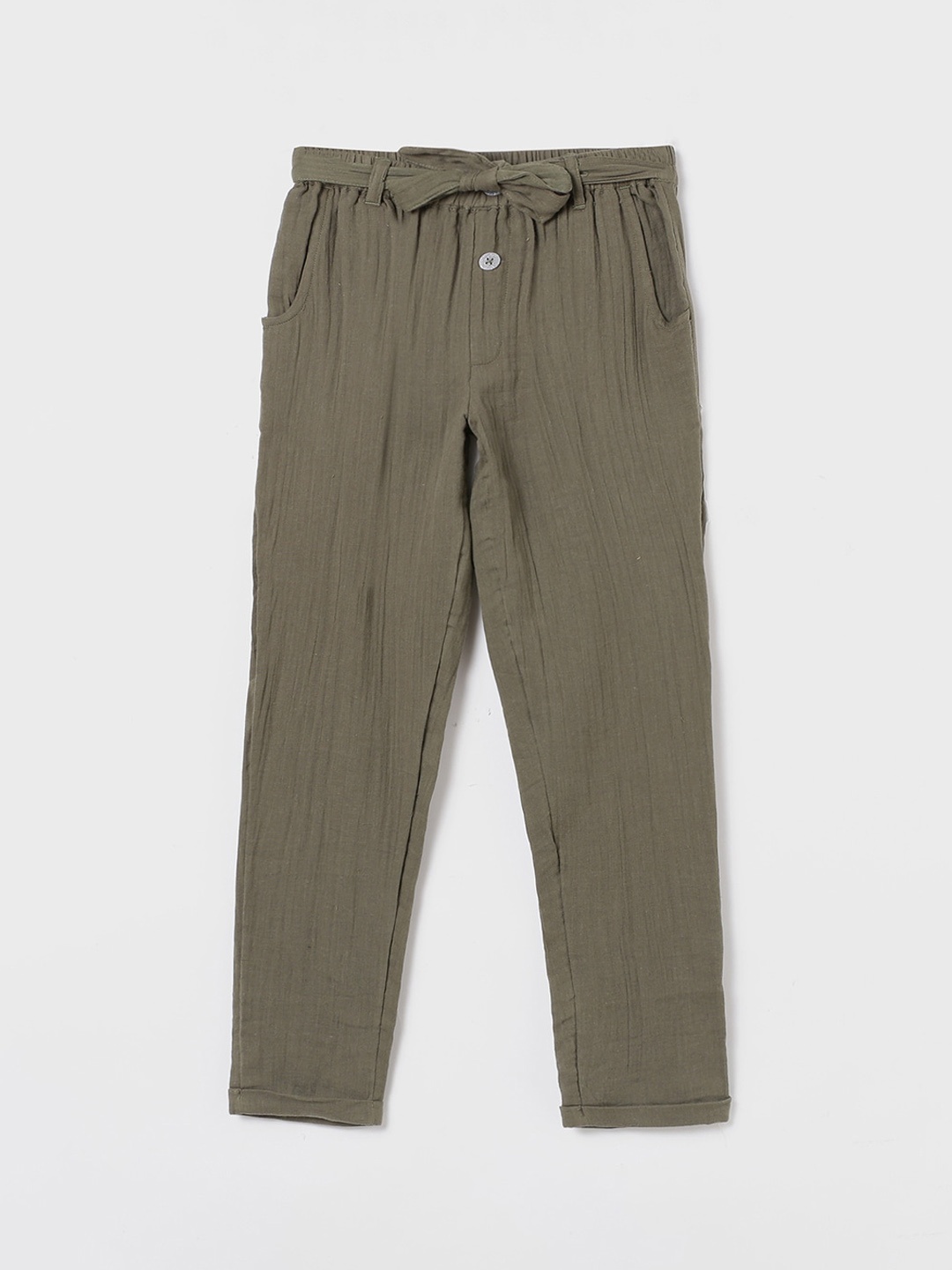 

Fame Forever by Lifestyle Girls Easy Wash Trousers, Grey
