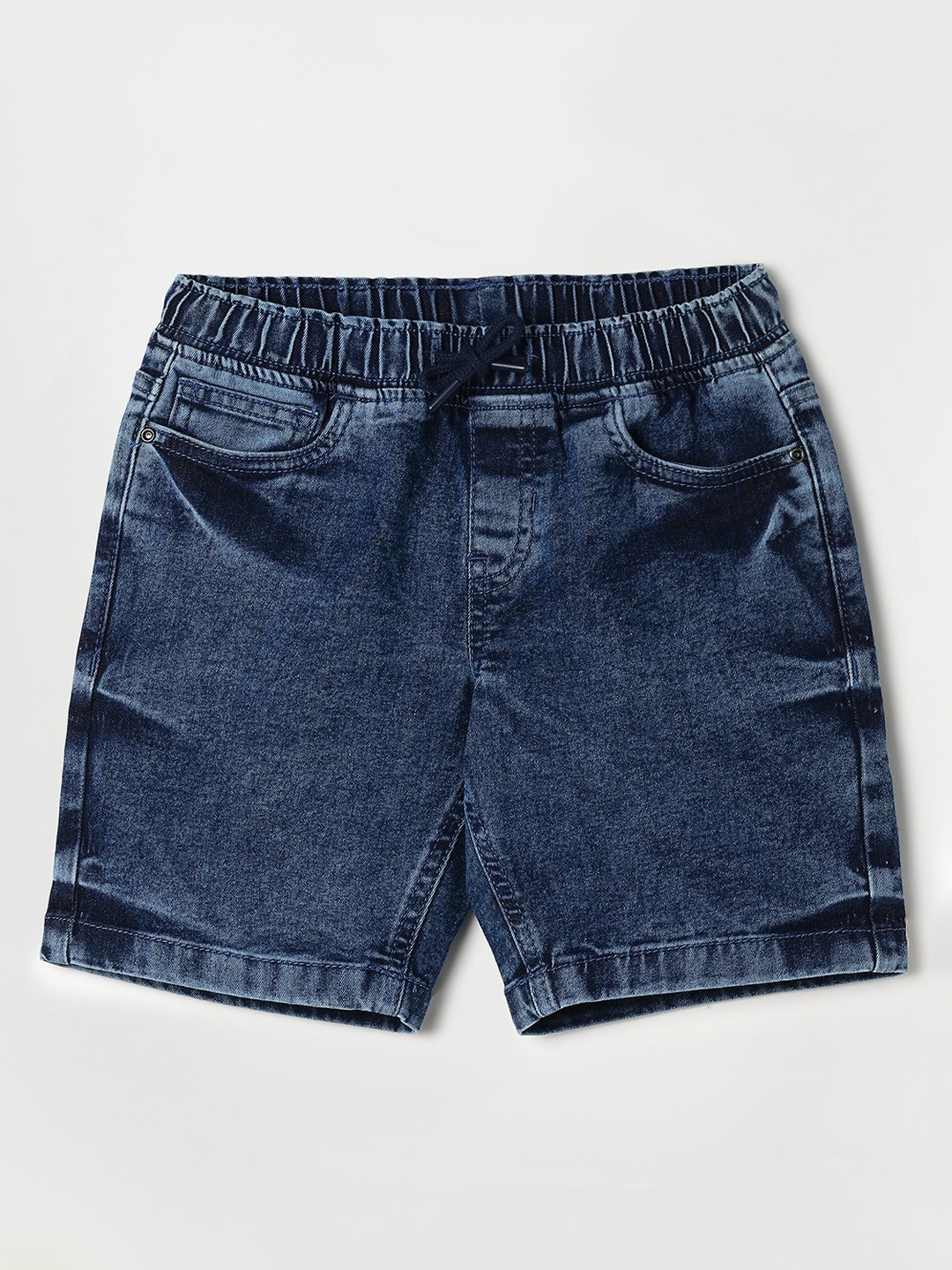 

Fame Forever by Lifestyle Boys Mid-Rise Cotton Denim Shorts, Blue