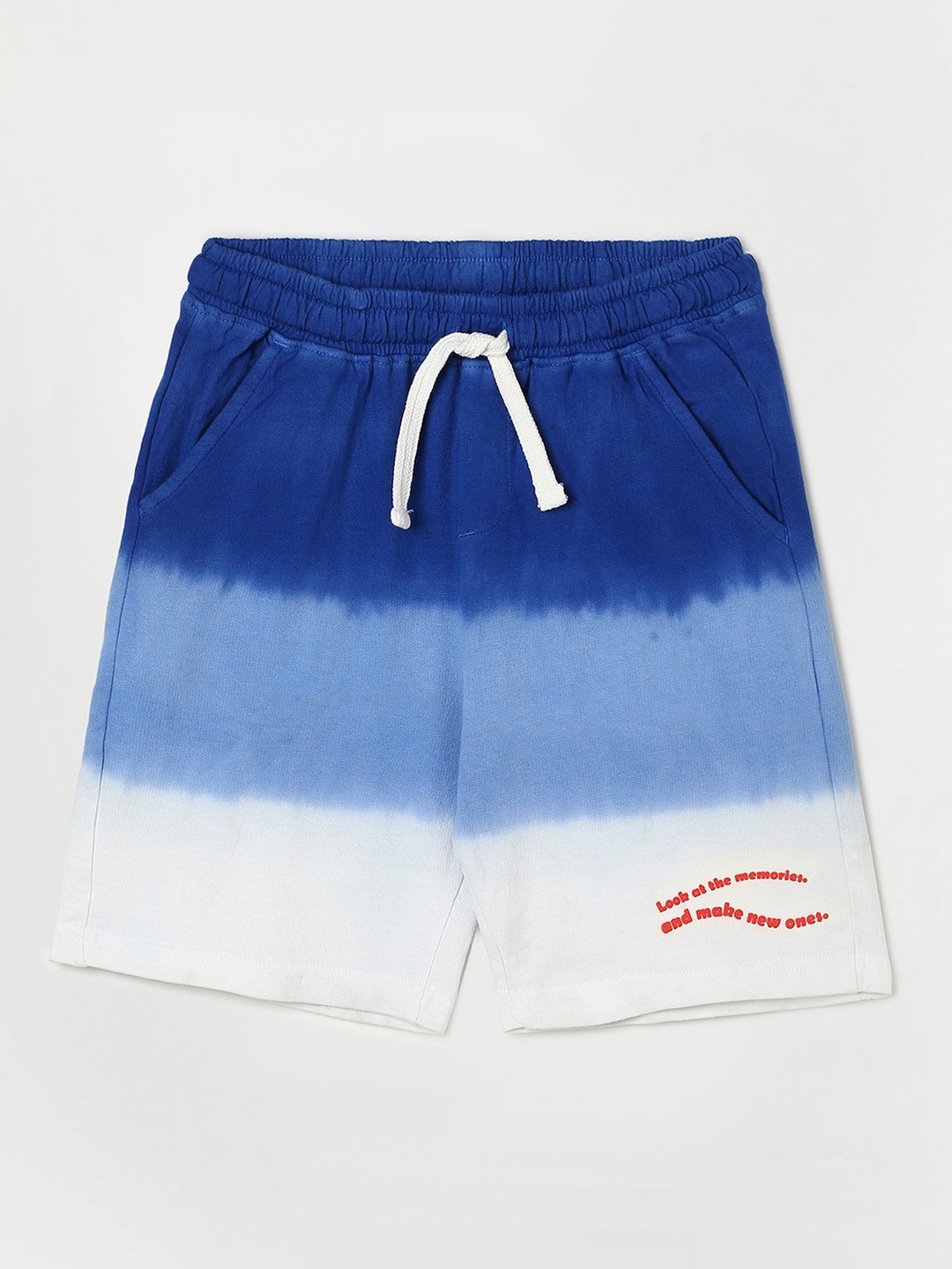 

Fame Forever by Lifestyle Boys Ombre Printed Cotton Shorts, Blue