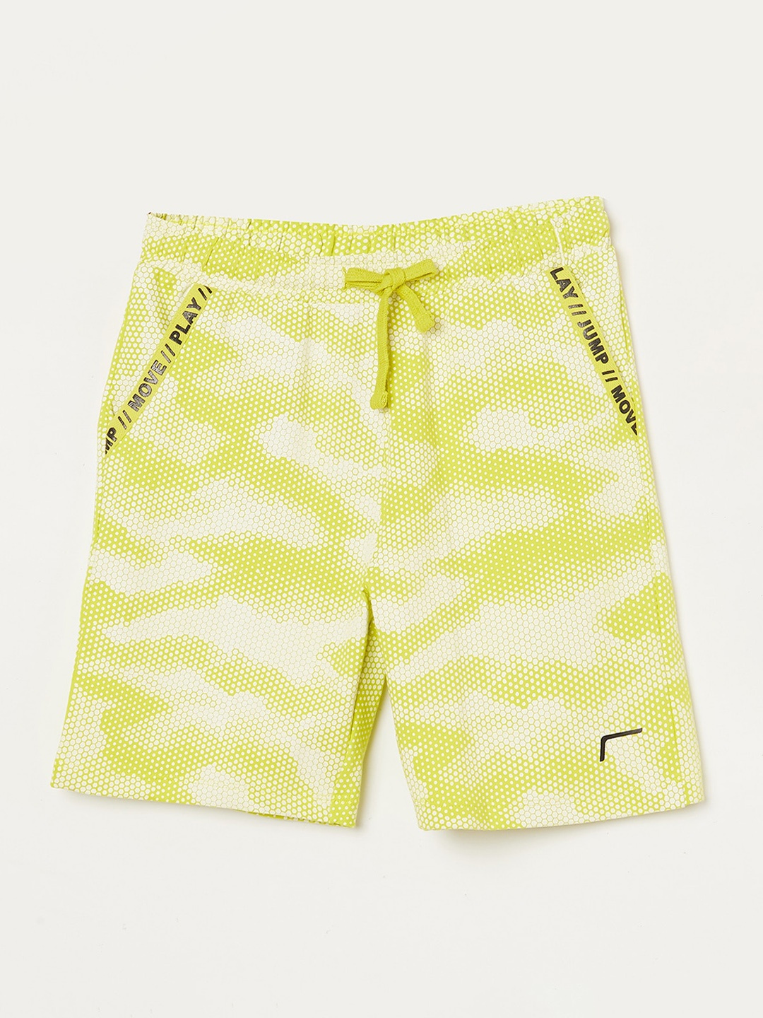 

Fame Forever by Lifestyle Boys Camouflage Printed Shorts, Green