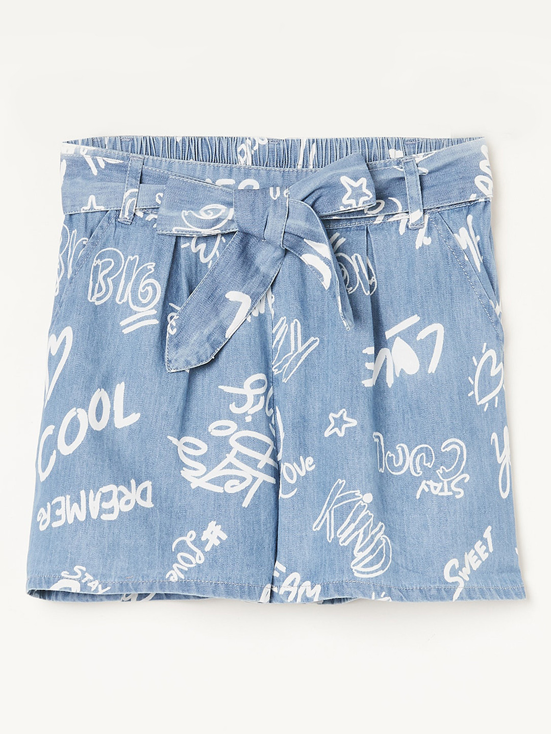 

Fame Forever by Lifestyle Girls Printed Shorts, Blue