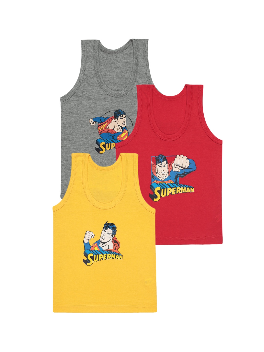 

Bodycare Kids Boys Pack Of 3 Cotton Basic Vests, Assorted