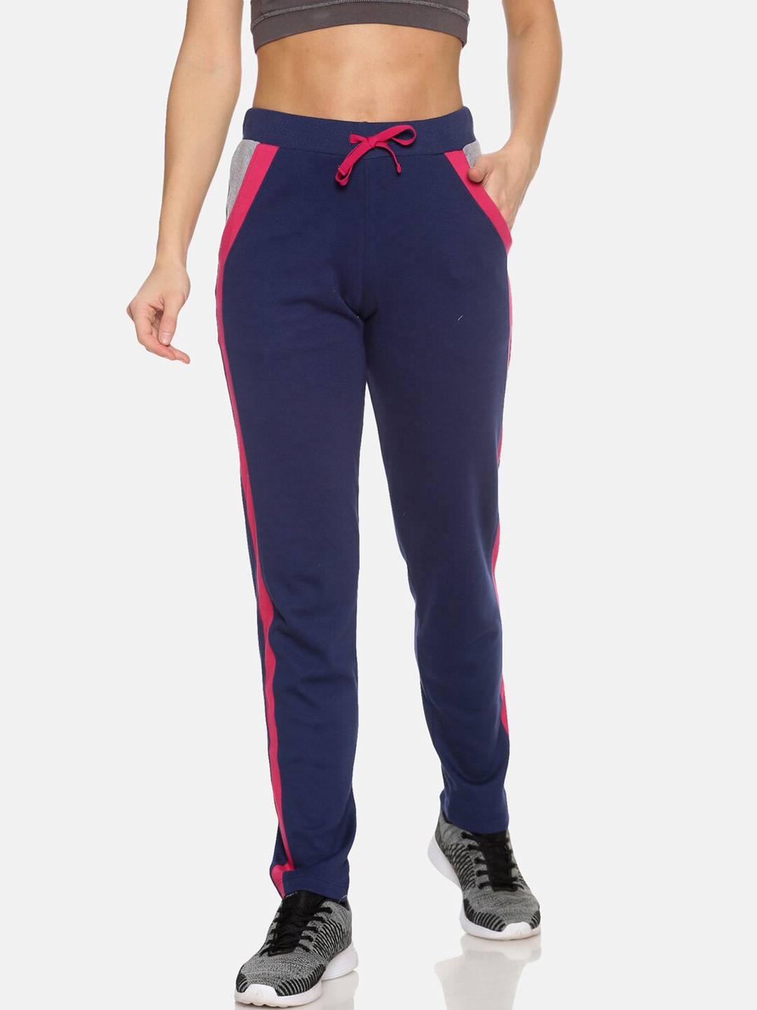 

FEMEA Women Cotton Track Pants, Blue