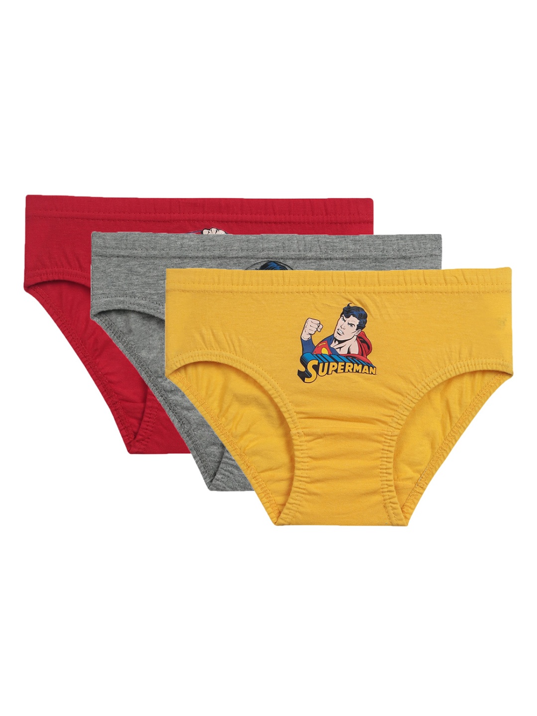 Bodycare Kids Boys Pack Of 3 Assorted Cotton Basic Briefs