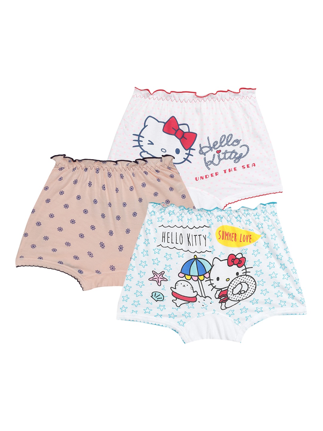 

Bodycare Kids Girls Pack Of 3 Assorted Cotton Boxer Briefs