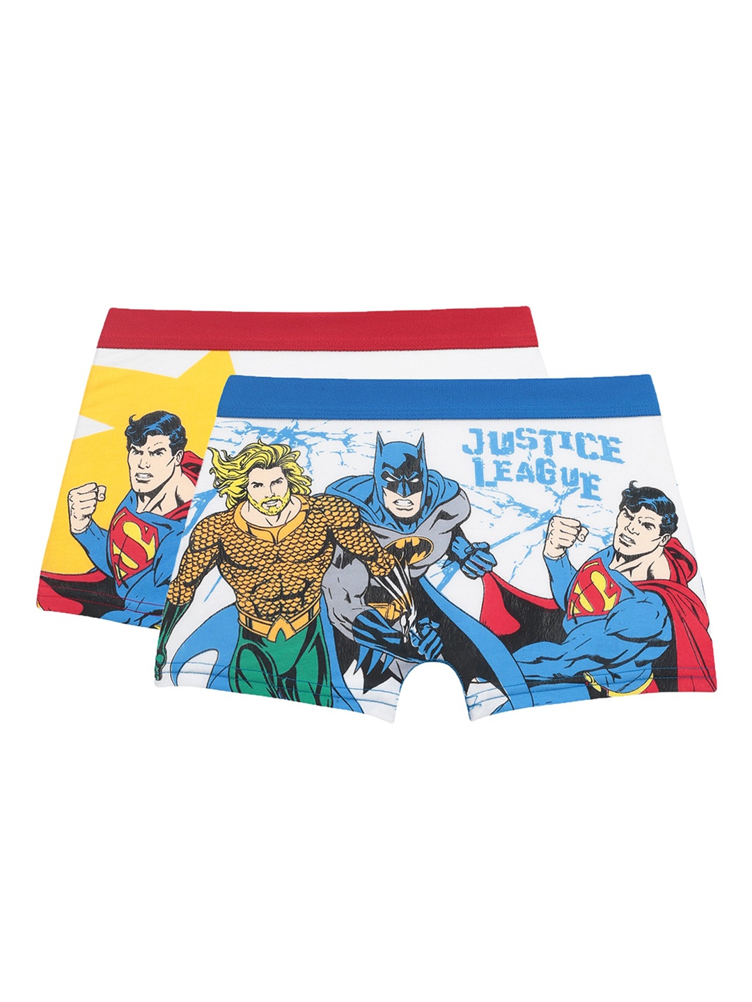 

Bodycare Kids Boys Pack of 2 Justice League Printed Cotton Briefs KIA8558-PK005, Assorted