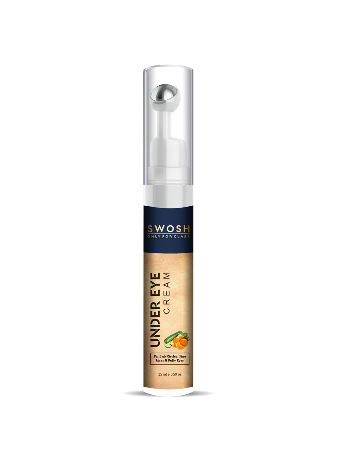 

SWOSH Under Eye Cream Roll On For Dark Circles & Wrinkles Removal 15 ml, White