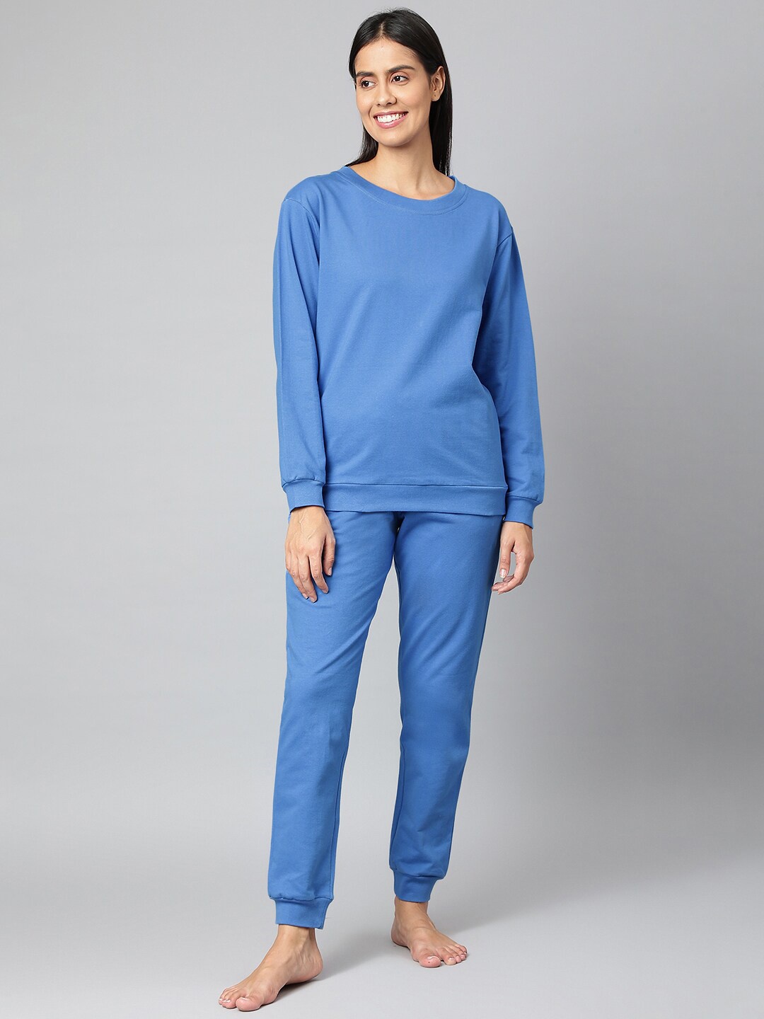 

FINSBURY LONDON Top & Joggers Co-Ords, Blue