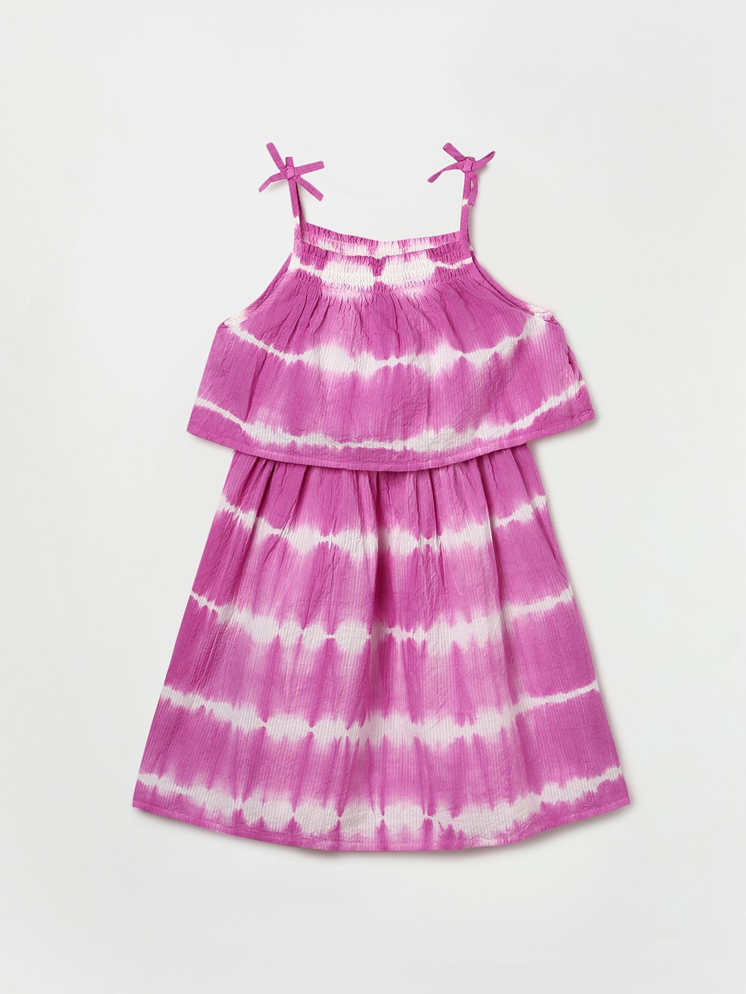 

Fame Forever by Lifestyle Shoulder Straps Tie and Dyed Dress, Lavender