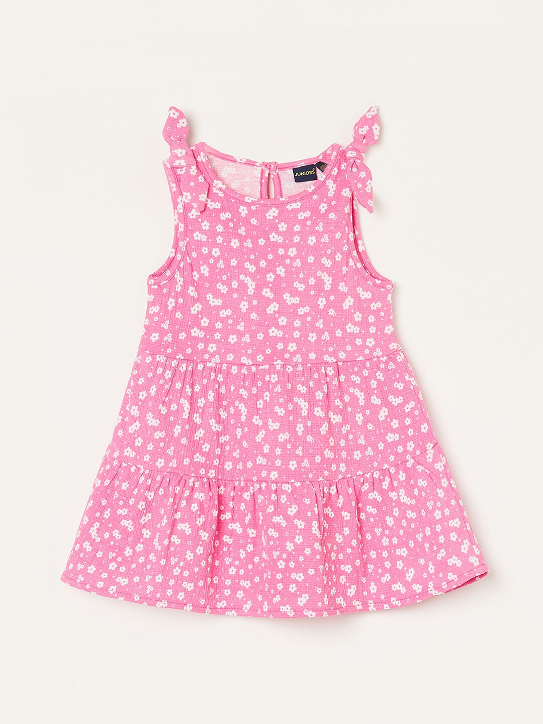 

Juniors by Lifestyle Floral Tiered A-Line Dress, Pink