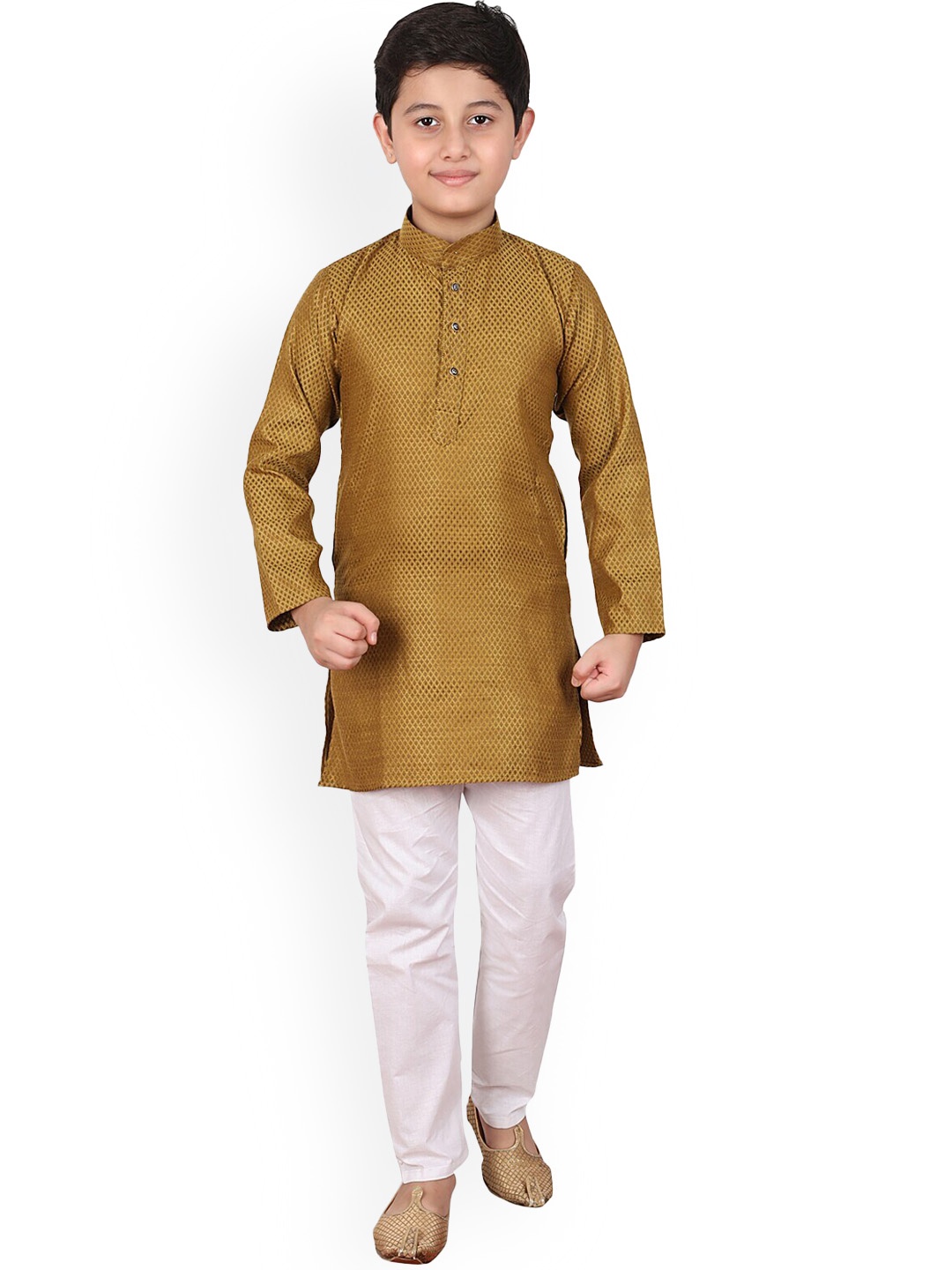 

Pro-Ethic STYLE DEVELOPER Boys Coffee Brown Kurta with Pyjamas