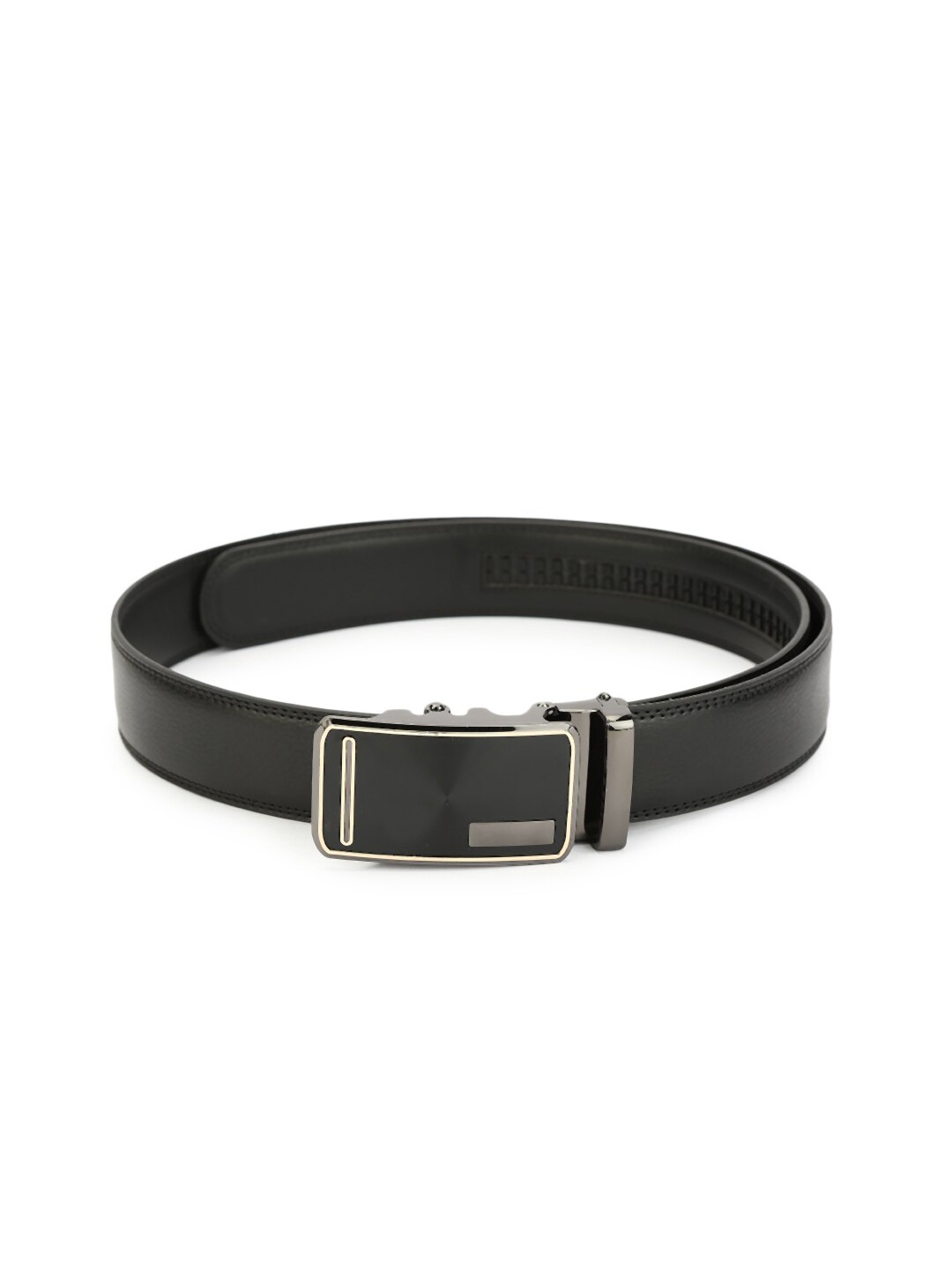 

Pacific Gold Men Leather Belt, Black
