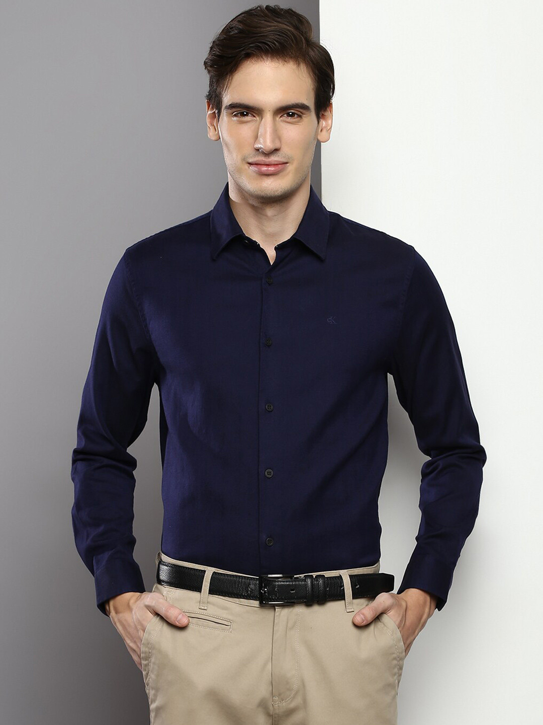 

Calvin Klein Jeans Slim Fit Formal Shirt, Navy blue