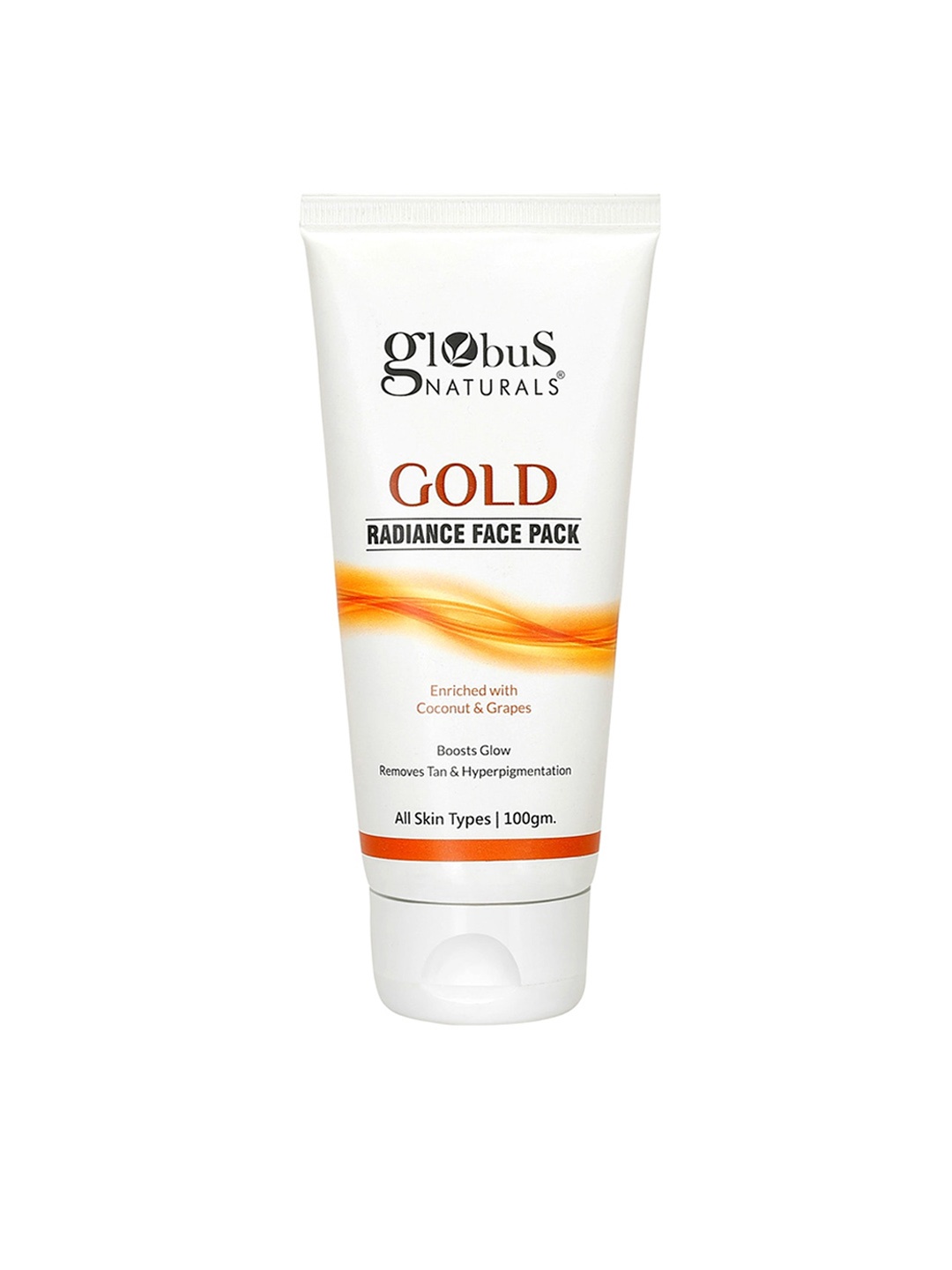 

Globus naturals Gold Radiance Face Pack with Coconut & Grapes - 100 g, White