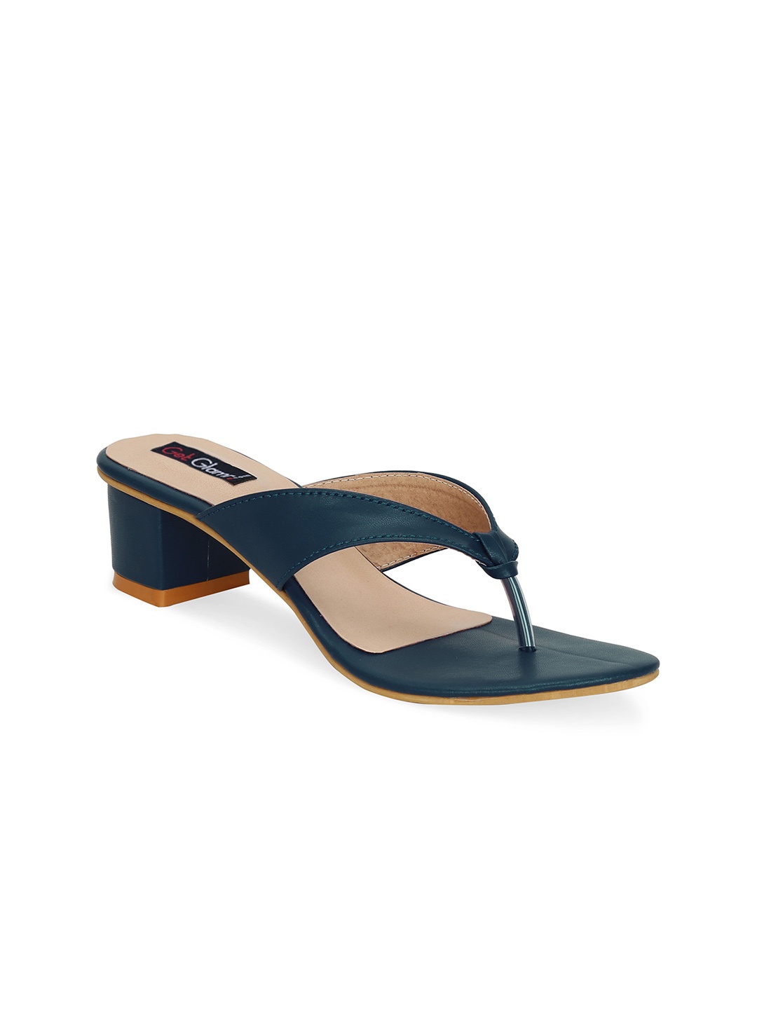 

Get Glamr T-Strap Block Heels, Teal