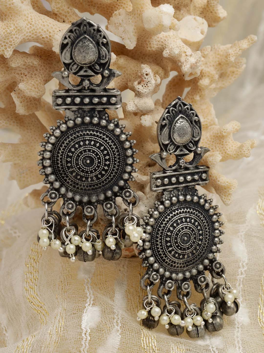 

Moedbuille Silver -Plated Classic Drop Earrings, Metallic