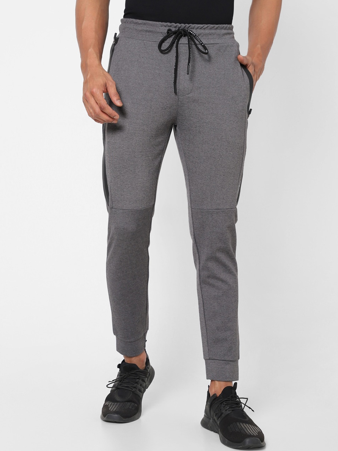 

Street Armor by Pantaloons Men Side Zipper Pocket Joggers, Grey
