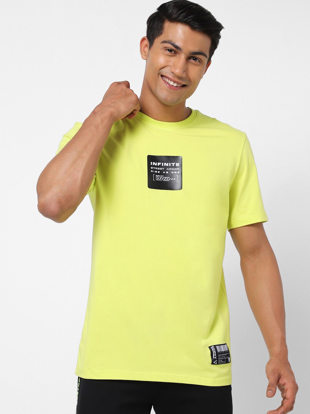 

Street Armor by Pantaloons Graphic Printed Cotton T-shirt, Green