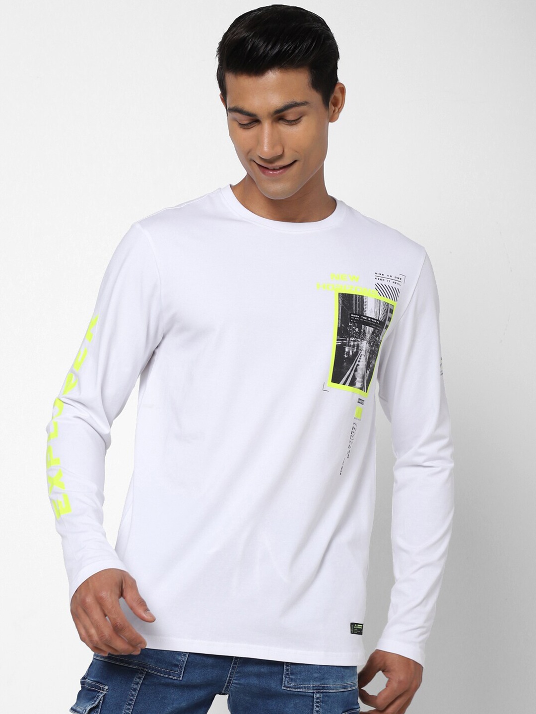 

Street Armor by Pantaloons Graphic Printed Long Sleeves T-shirt, White