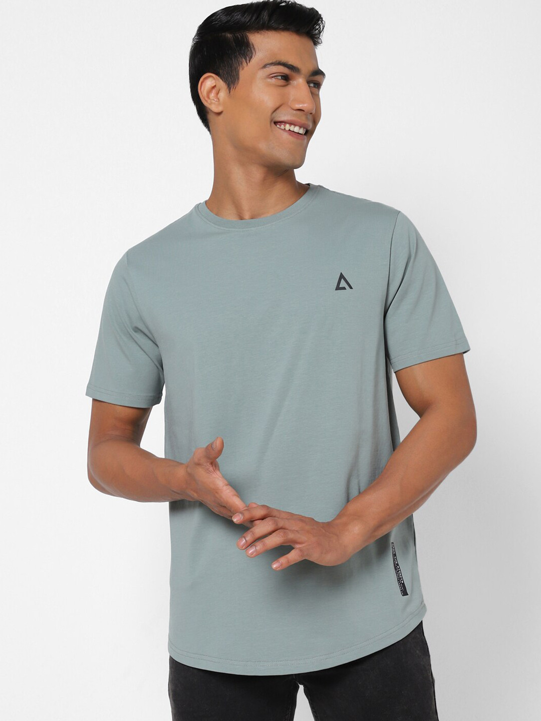 

Street Armor by Pantaloons Round Neck Short Sleeves Cotton T-shirt, Grey