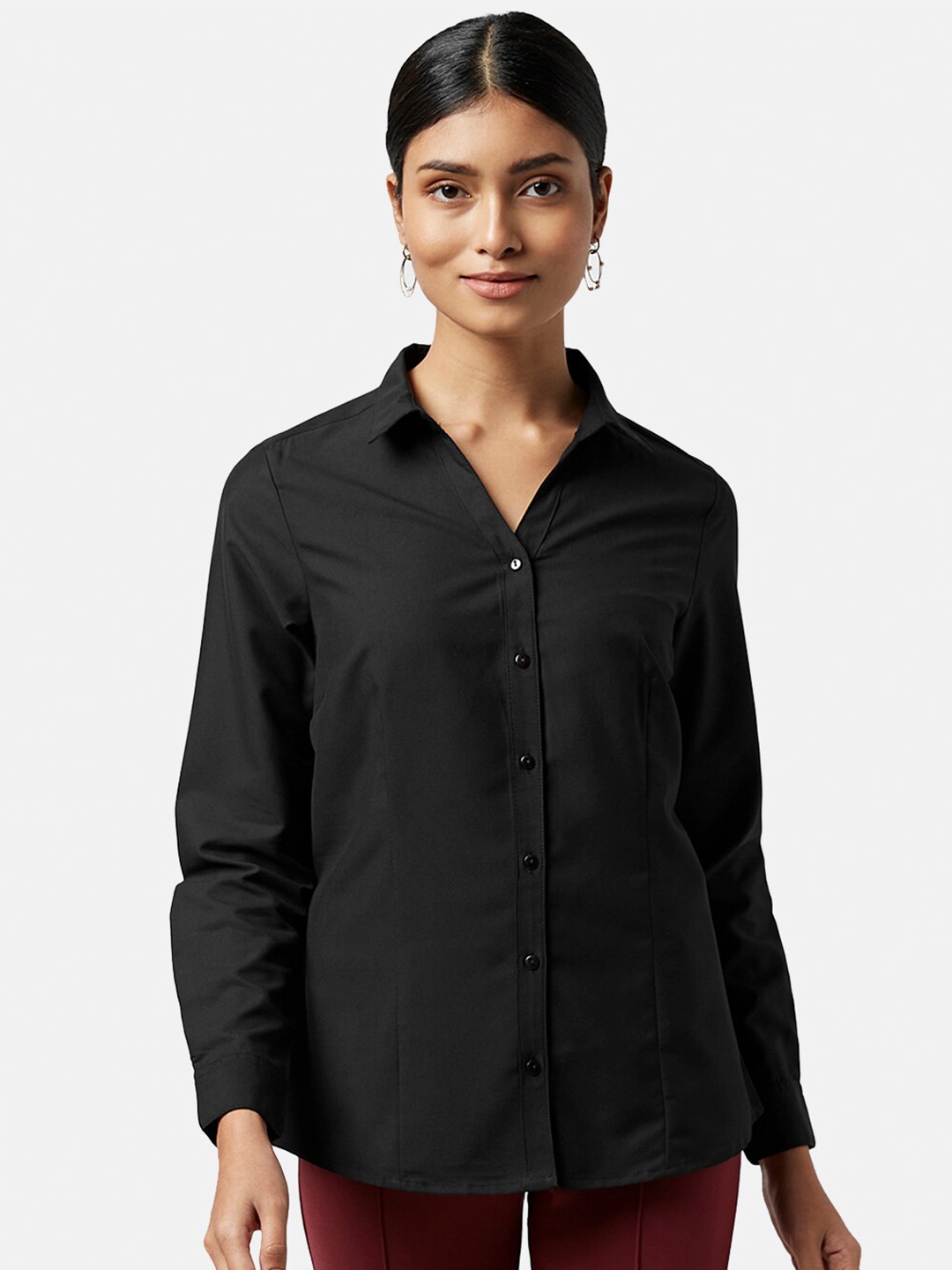

Annabelle by Pantaloons Regular Fit Casual Shirt, Black