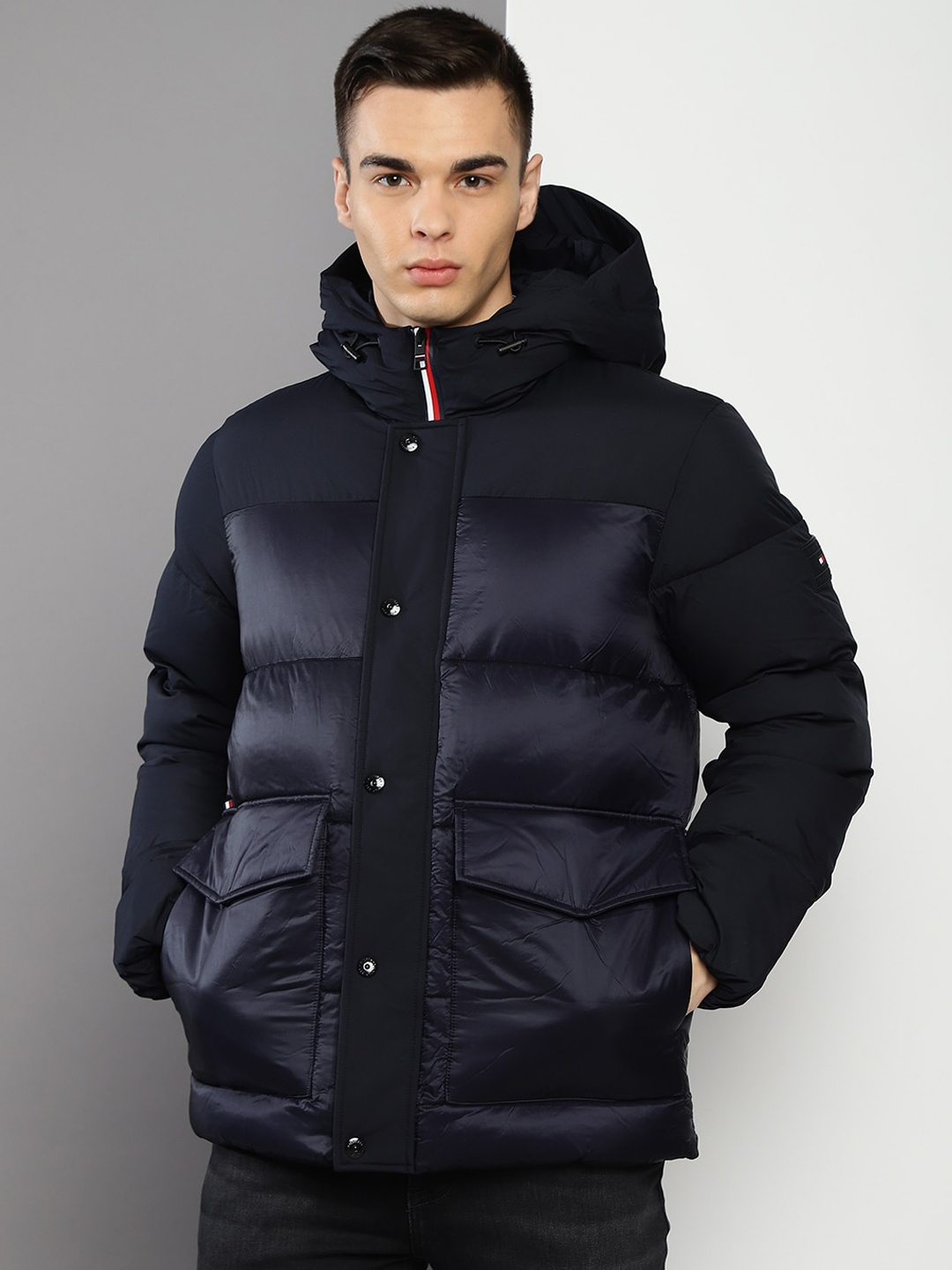 

Tommy Hilfiger Hooded Puffer Jacket, Navy blue
