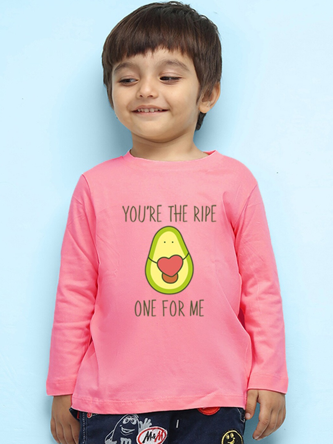 

NUSYL Infants Typography Printed Long Sleeves Pure Cotton T-shirt, Pink