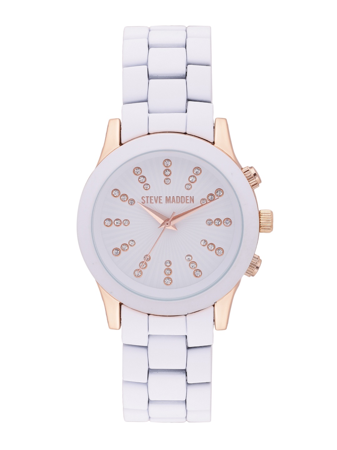 

Steve Madden Women Off-White Analogue Watch SMW077Q