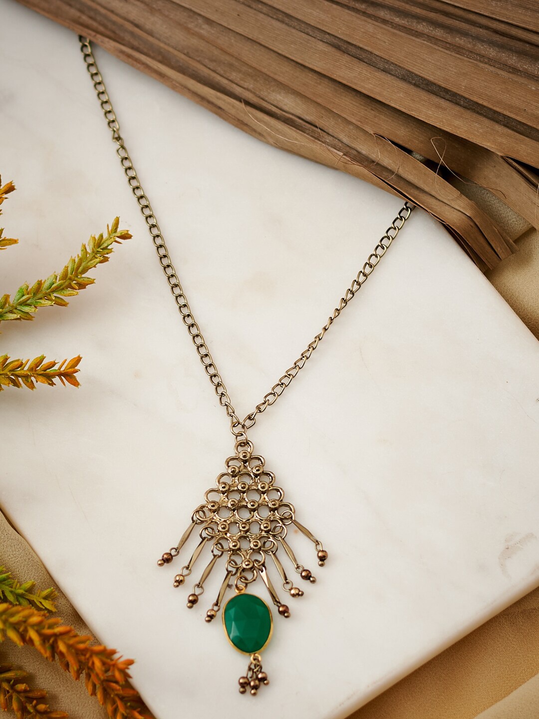 

Fabindia Metal Gold-Plated Necklace