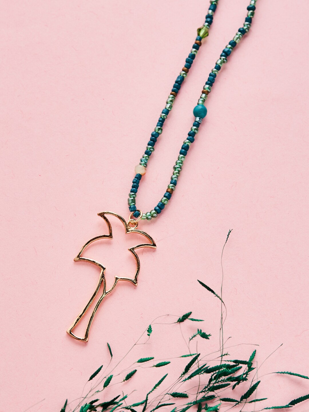 

Fabindia Blue & Gold-Toned Gold-Plated Necklace