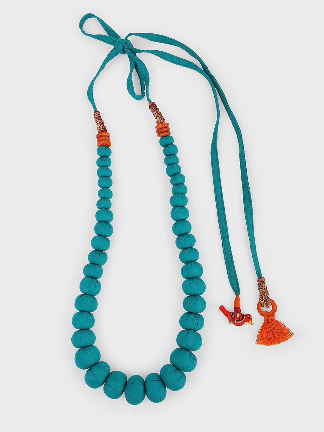 

Fabindia Thread Minimal Design Necklace, Teal