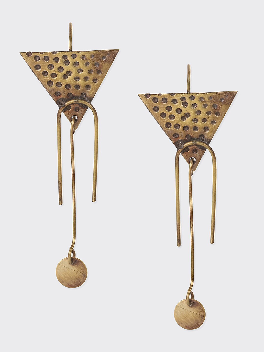 

Fabindia Metal Contemporary Drop Earrings, Gold