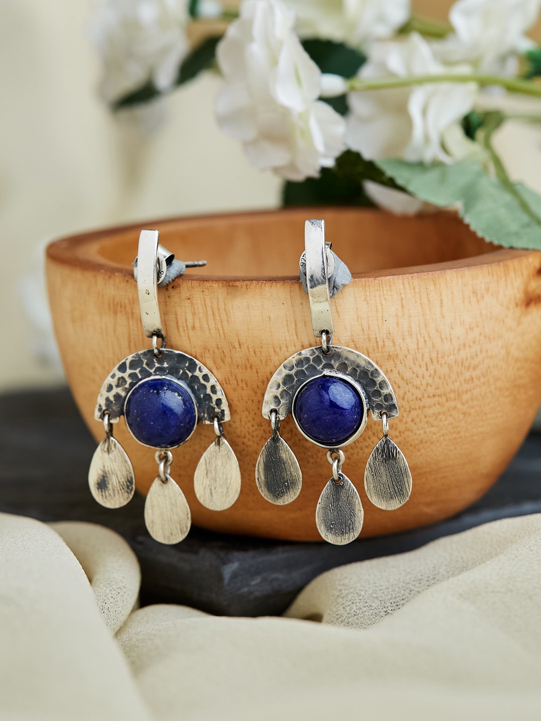 

Fabindia Contemporary Drop Earrings, Silver