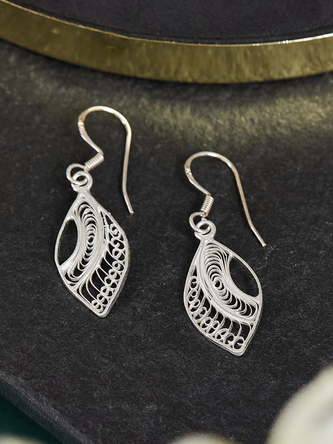

Fabindia Filigree Drop Earrings, Silver