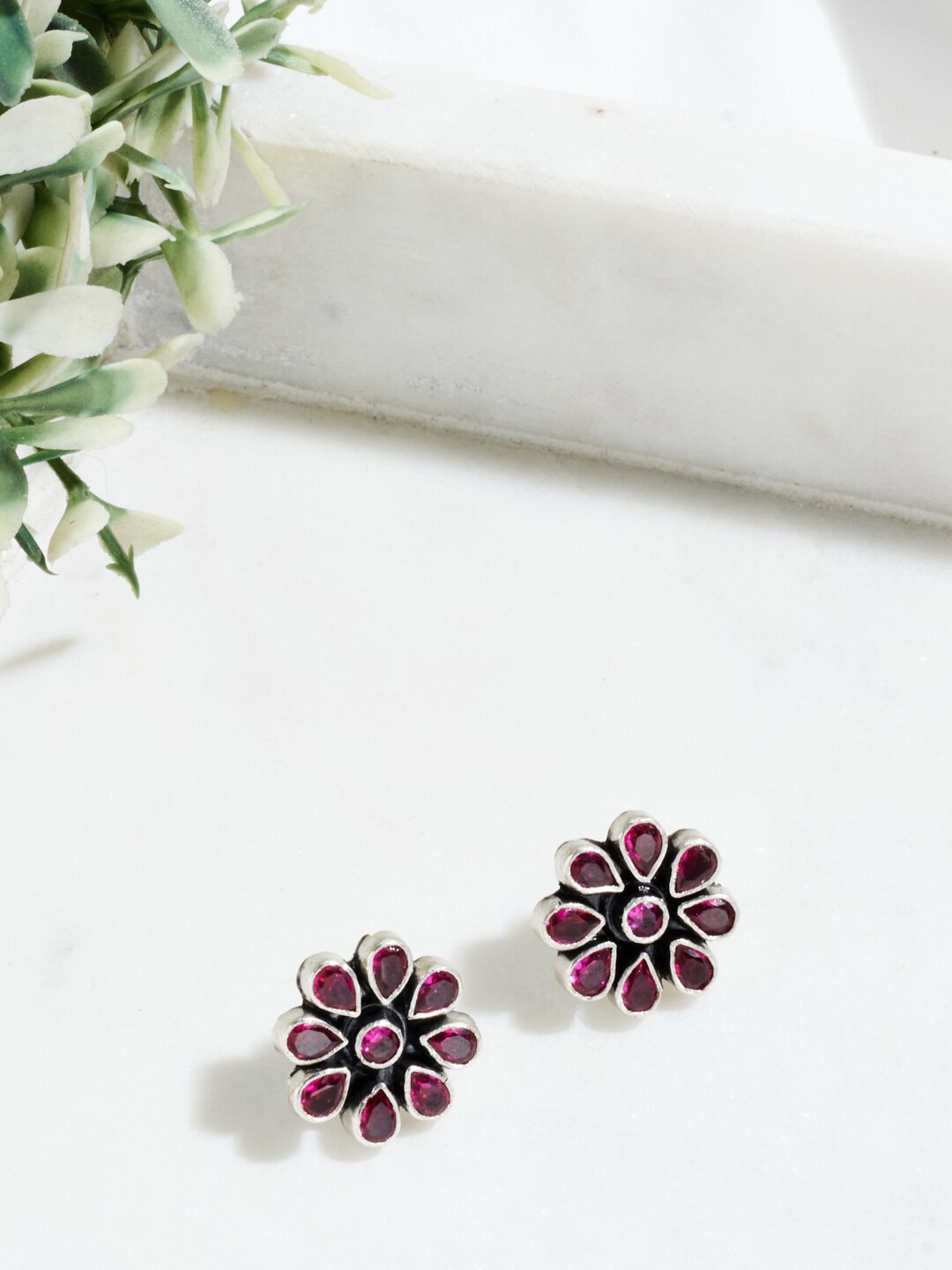 

Fabindia Silver-Plated Contemporary Stud Earrings