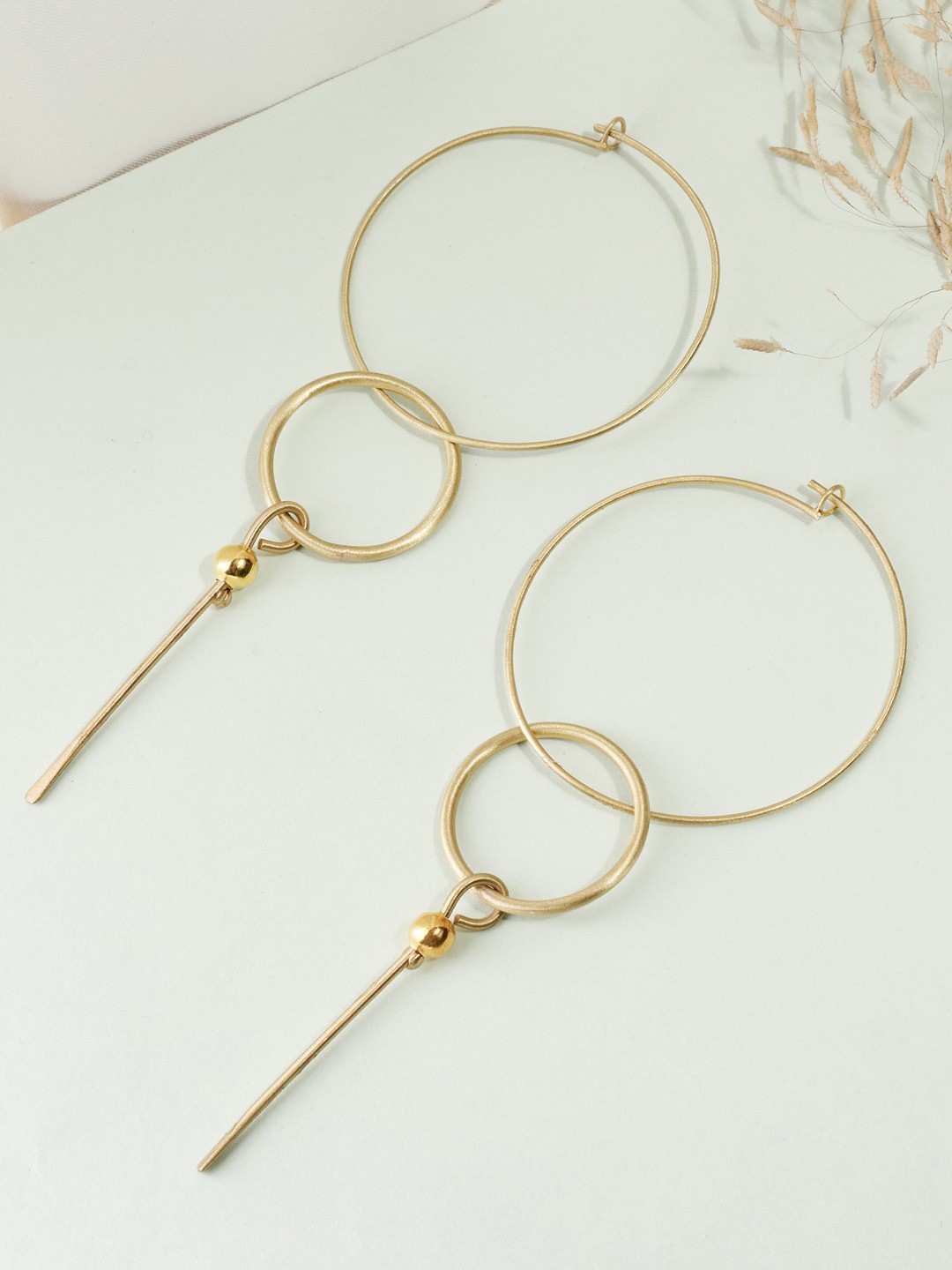 

Fabindia Gold plated Circular Hoop Earrings